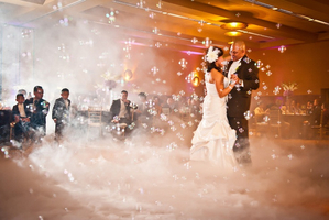 Seifenblasen Bodennebel Hochzeit allgäu